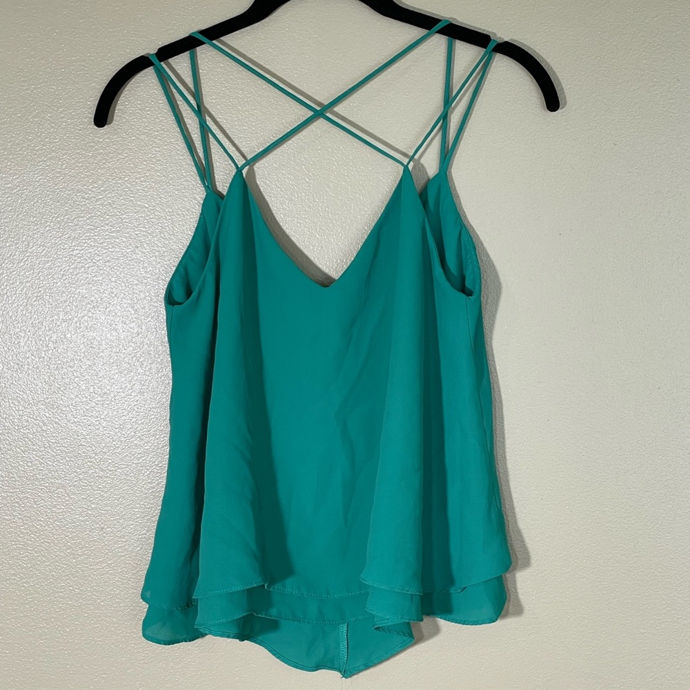 Teal Strappy Dainty Hooligan Tank